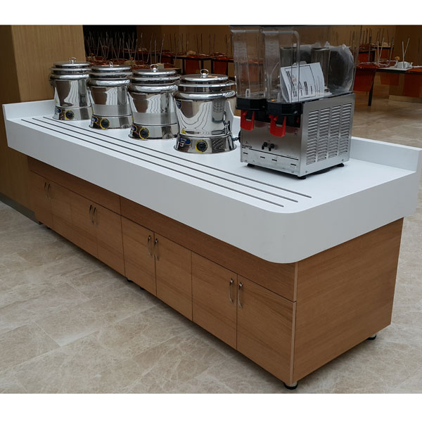 Corian Salad Bar | Corian Dolaplı Çorba Ünitesi