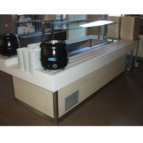 Corian Salad Bar | Corian Salatbar Havuz Soğutmalı